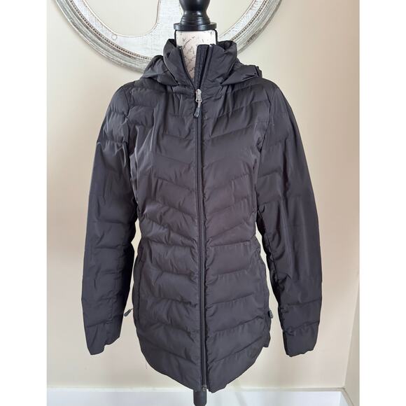 32 Degrees Heat Women’s Black Puffer Jacket Hooded Size M Medium - Picture 1 of 8